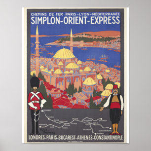 Póster Orient Express to Constantinople