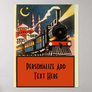 Póster Orient Express Train, añadir Poster personalizado