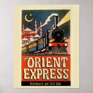 Póster Orient Express Train, añadir Poster personalizado