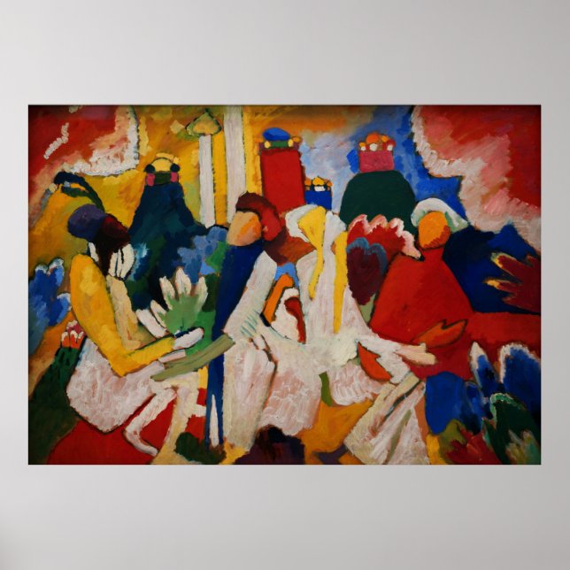Póster Oriental por Wassily Kandinsky (Frente)