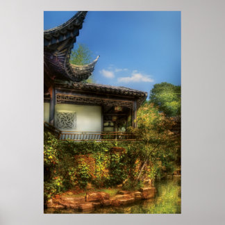 Póster Oriental - Un lugar para orar