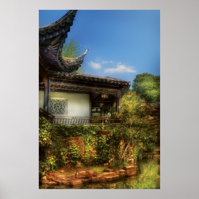 Póster Oriental - Un lugar para orar (Frente)