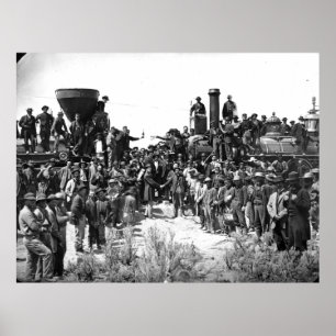 Póster Oriente y Occidente dan la mano en el último tren