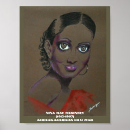 Poster Orig. Arte - Estrella de cine afroamericana