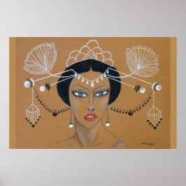 Póster Orig, poster de "Elegancia Oriental". Deco asiátic