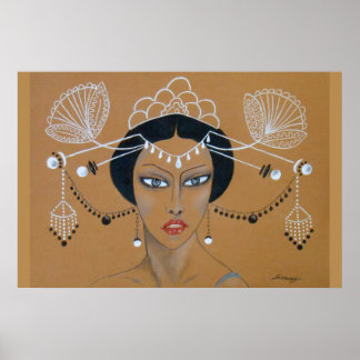 Póster Orig, poster de "Elegancia Oriental". Deco asiátic