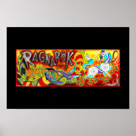 Póster Original 2014 RAGNAROK Memorial Poster Black