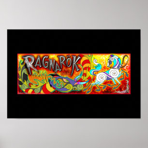 Póster Original 2014 RAGNAROK Memorial Poster Black