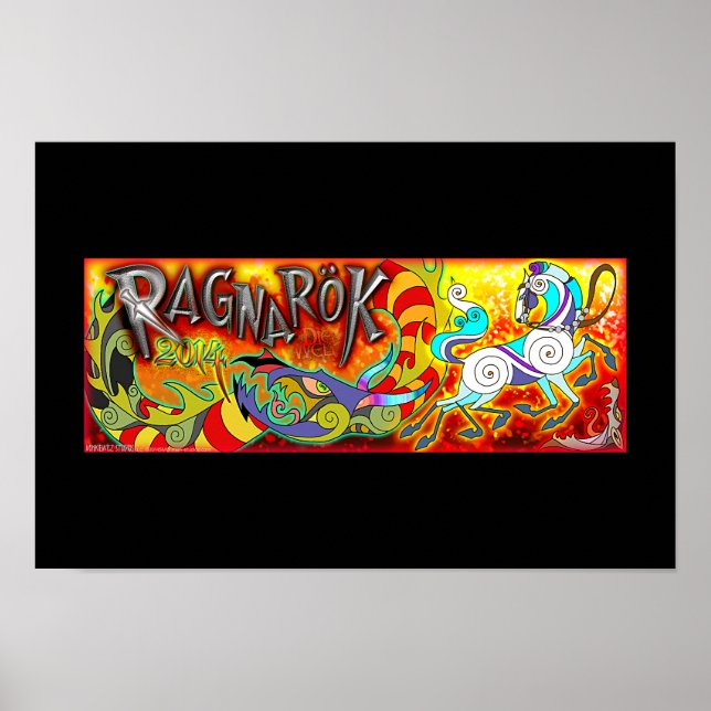 Póster Original 2014 RAGNAROK Memorial Poster Black (Frente)