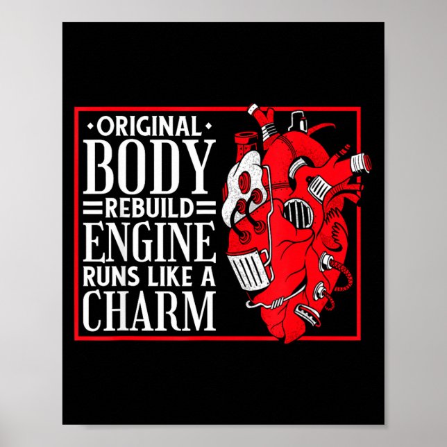 Póster Original Body Rebuild Engine, Open Heart Surgery A (Frente)