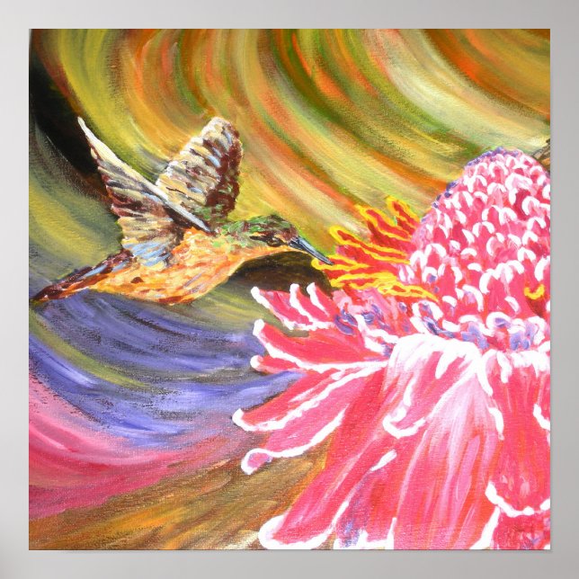 Póster Original Painting- "Ho Hum" Poster (Frente)