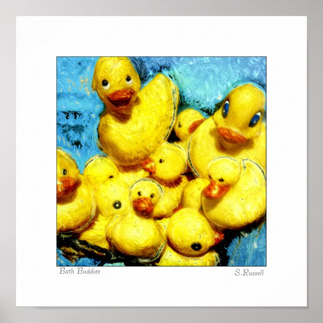 Póster Original: Sandra L Russell "Bath Buddies" (Frente)