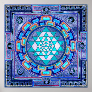 Póster Original Sri yantra mandala