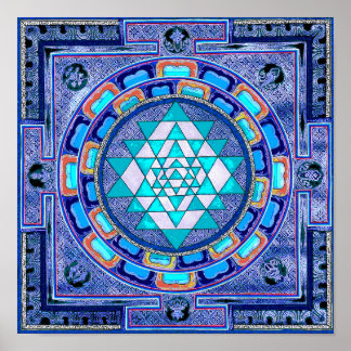 Póster Original Sri yantra mandala