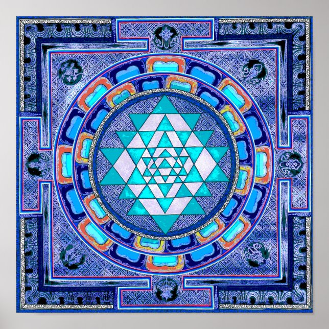 Póster Original Sri yantra mandala (Frente)