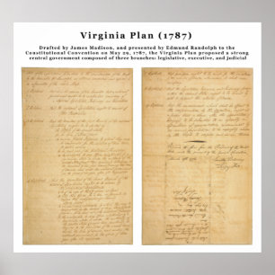 Póster ORIGINAL The Virginia Plan 1787