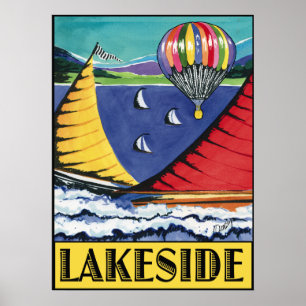 Póster Orilla del lago-poster