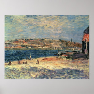 Póster Orillas del río de Alfred Sisley el   en el