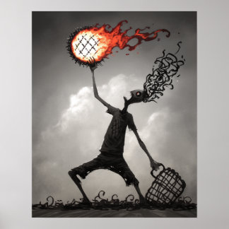 Póster orina brillante