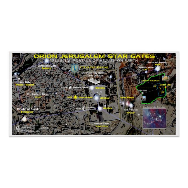 Póster Orion Jerusalem Stargates (Anverso)