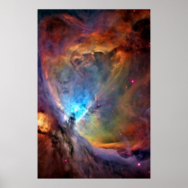 Póster Orion Nebula Espacio Galaxia de bajo contraste (Frente)