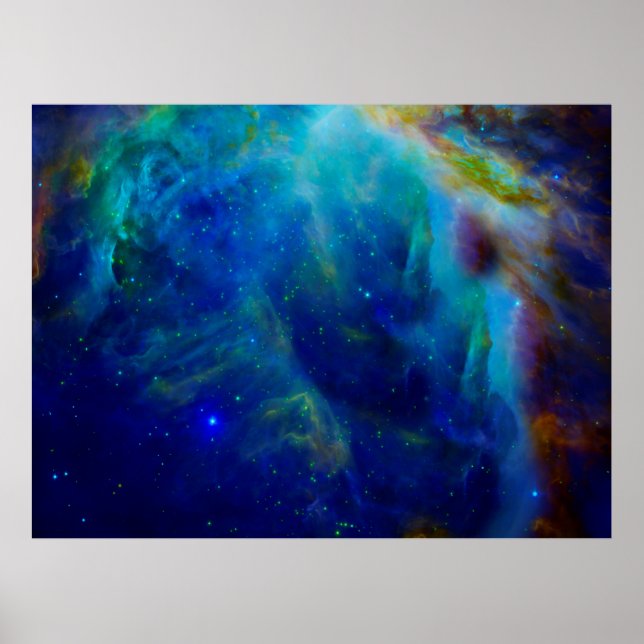 Póster Orion Nebula galaxia cósmica universo espacial (Frente)