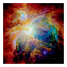 Orion Nebula Hubble Spitzer Telescope Fotografía e