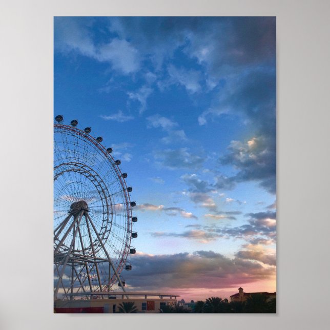 Póster Orlando eye sunset poster (Frente)