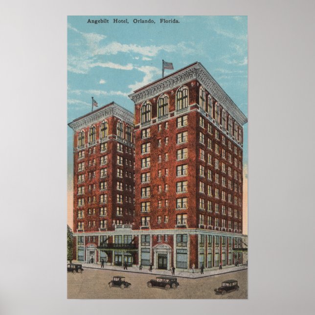 Póster Orlando, Florida - Vista exterior de Angebilt (Frente)