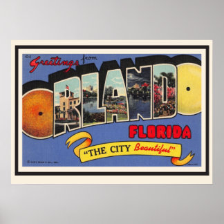 Póster Orlando Greeting 20x28