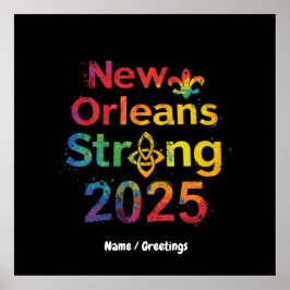 Póster Orleans Fuerte 2025 Inspirando el Orgullo NOLA
