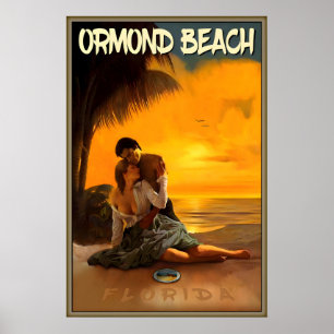 Póster Ormond Beach Amanecer Volusia County Florida Viaje