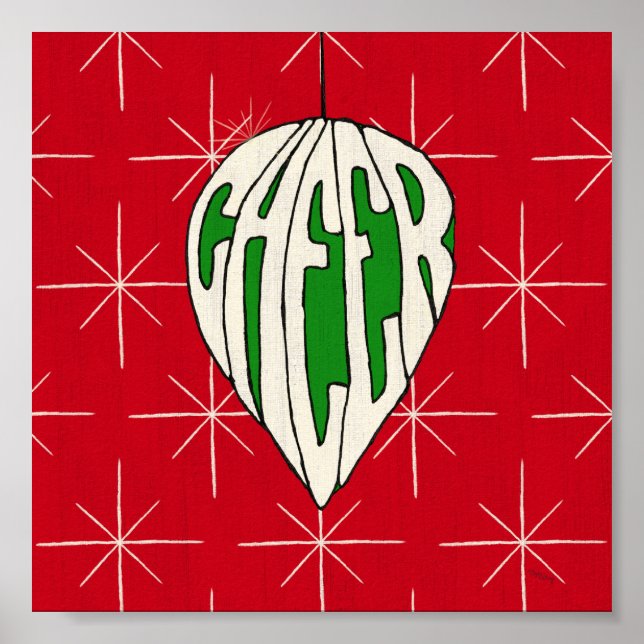 Póster Ornament Cheer de vacaciones (Frente)