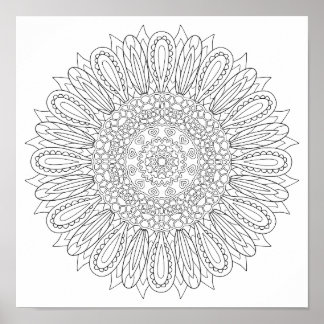 Póster OrnaMENTALs #0025 Luz de girasol color tu propio