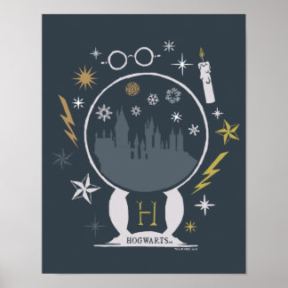 Póster Ornamento de bola de nieve de HOGWARTS™