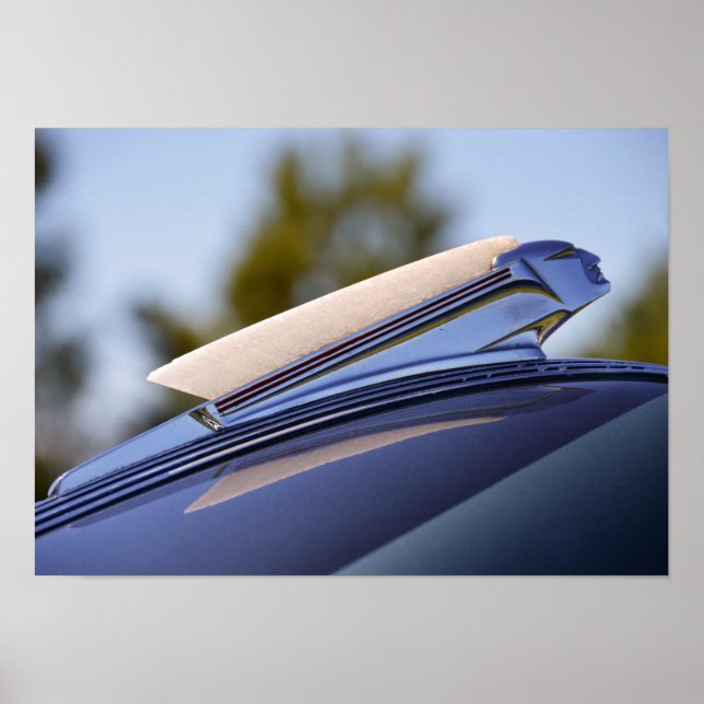 Póster Ornamento De La Caperucita De Sedan Pontiac De 193 (Frente)