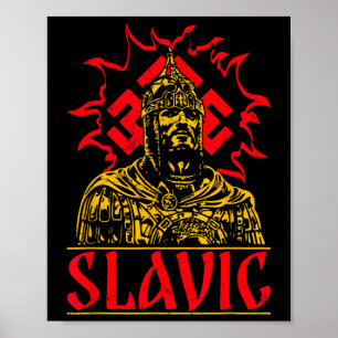 Póster Ornamento Eslavo Pagano Ucrania Antigua Rusia Mito