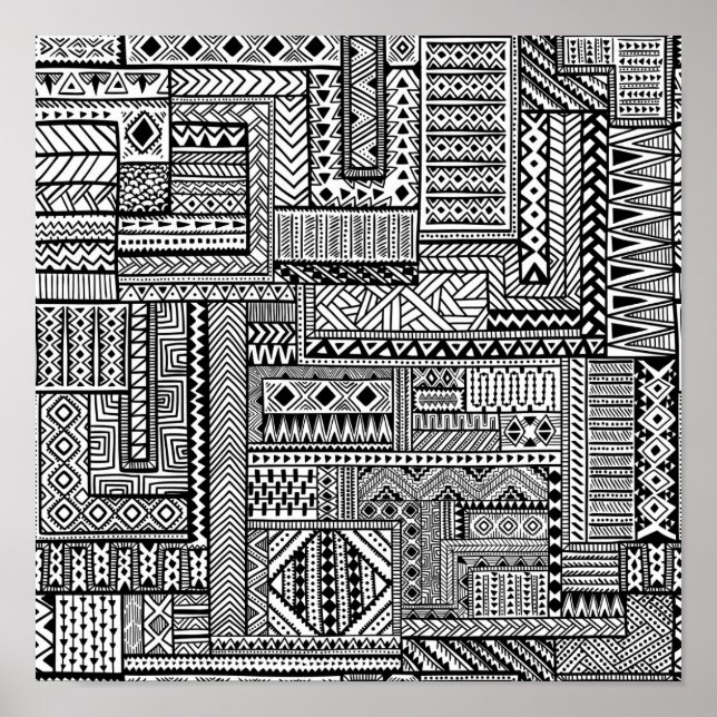 Póster Ornamento étnico 2 (Frente)