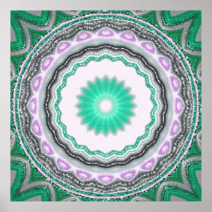 Póster ornamento geométrico. Textura decorativa de mosaic