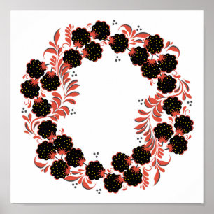 Póster Ornamento nativo ruso