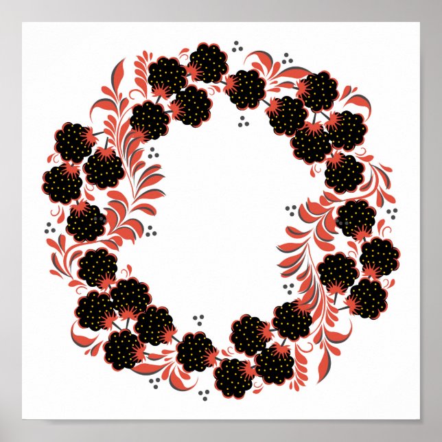 Póster Ornamento nativo ruso (Frente)