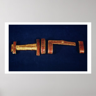 Póster Ornamentos de espadas del tesoro de los niños I (