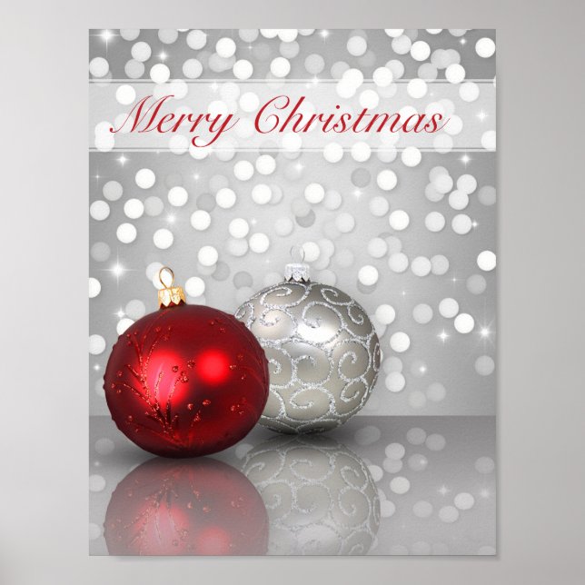 Póster Ornamentos navideños sucios - Poster (Frente)