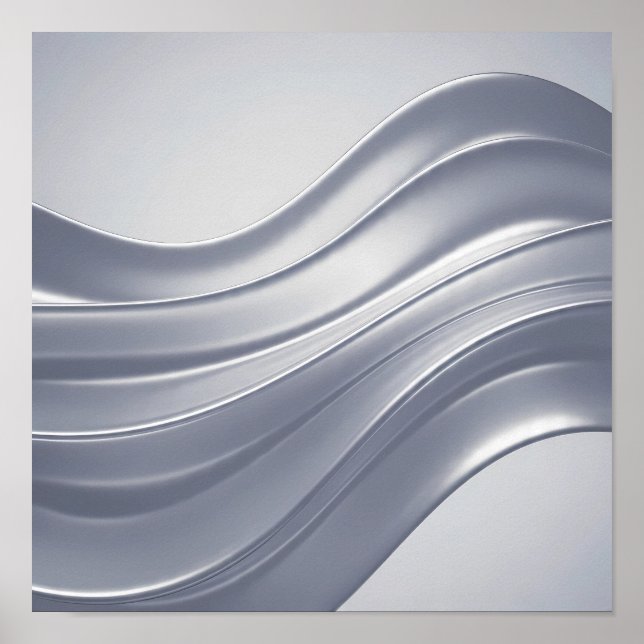 Póster Ornate Flow Ooze Decoupage Template Line Art (Frente)