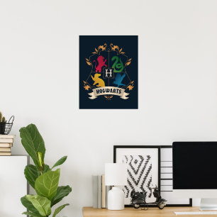 Póster Ornate HOGWARTS™ House Escudo