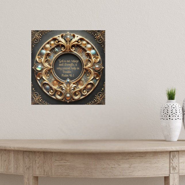 Póster Ornate Metalizado y Jewels Biblia Verse (Subido por el creador)