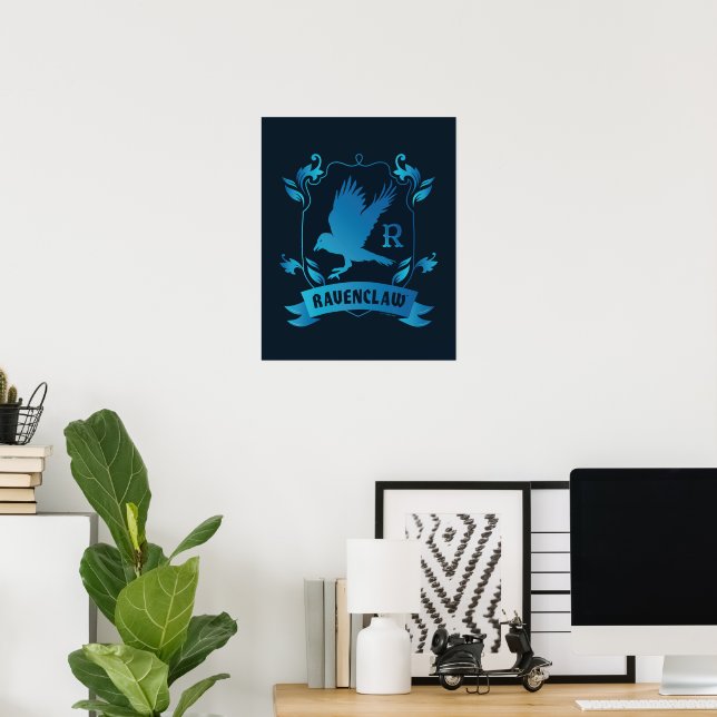 Póster Ornate RAVENCLAW™ House Escudo (Oficina en casa)