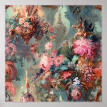 Ornate Rococo Period Florals