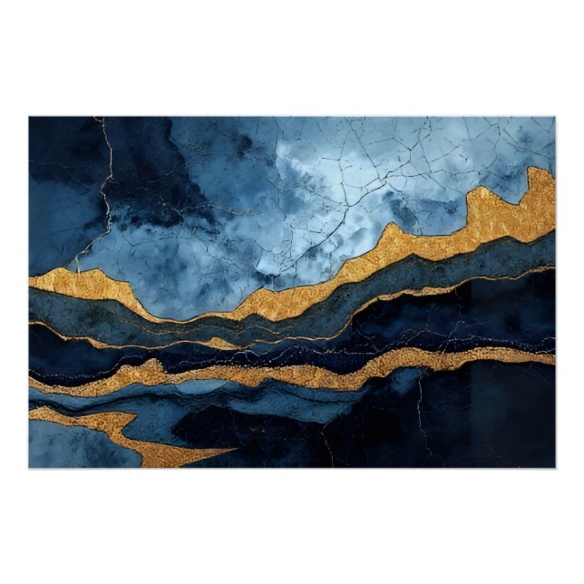 Póster Oro Azul (Anverso)