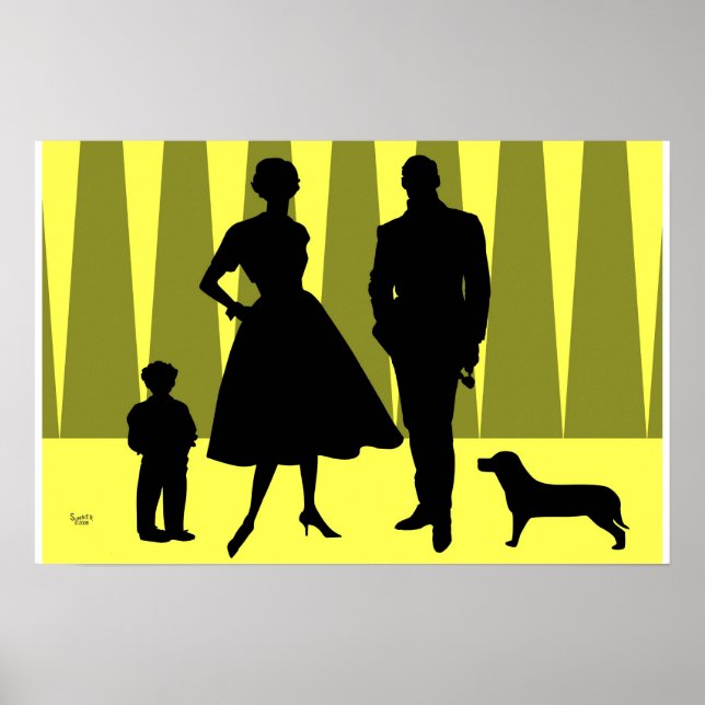 Póster Oro de familia atómica (Frente)
